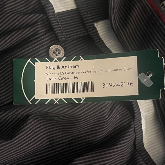 Flag & Anthem Vincent Pinstripe Performance Commuter Shirt - M - Picture 4 of 4